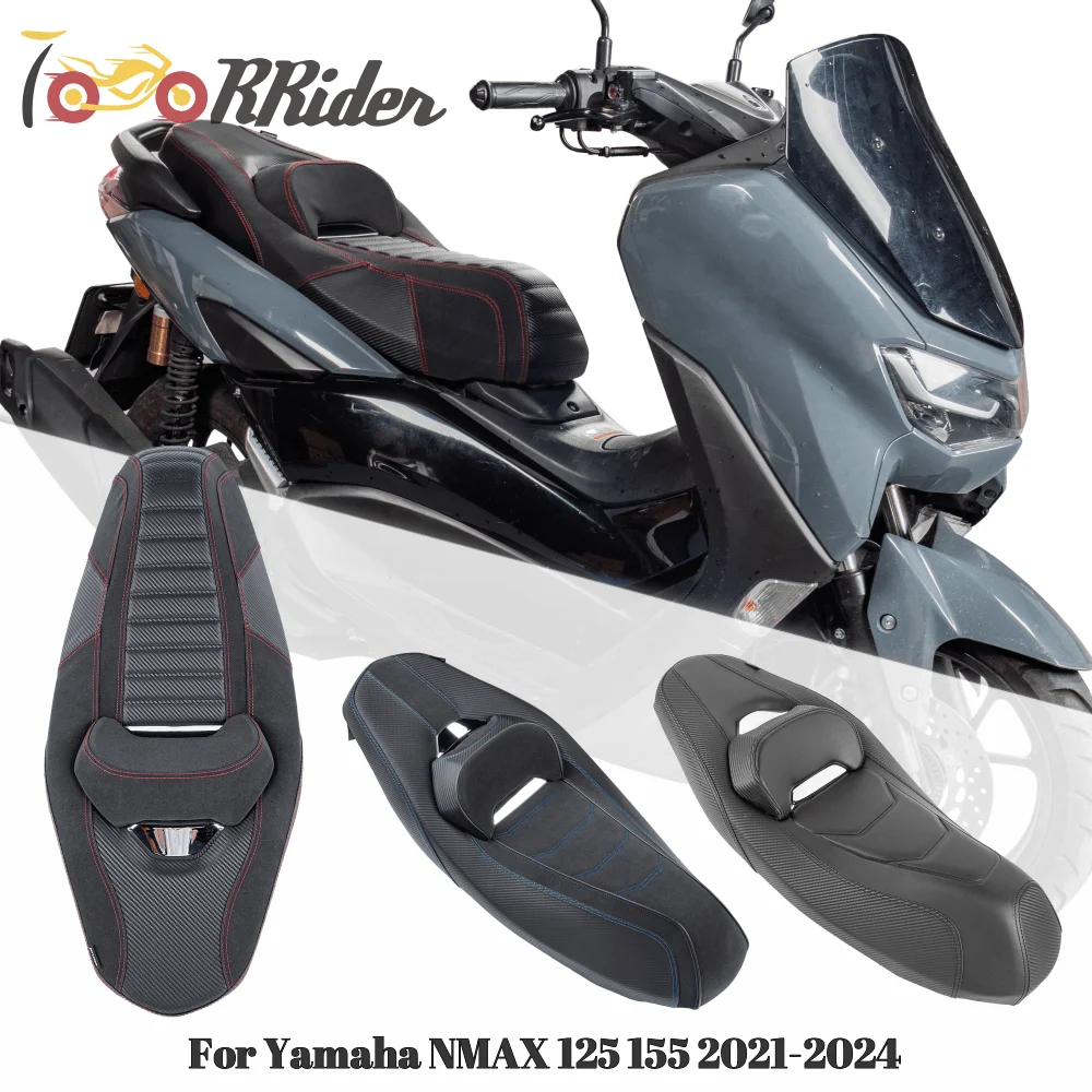 

NMAX125 NMAX155 Motorcycle Front Driver Rear Pasenger Whole Integrated Seat Cushion Cover Cowl For Yamaha NMAX 125 155 2021-2024