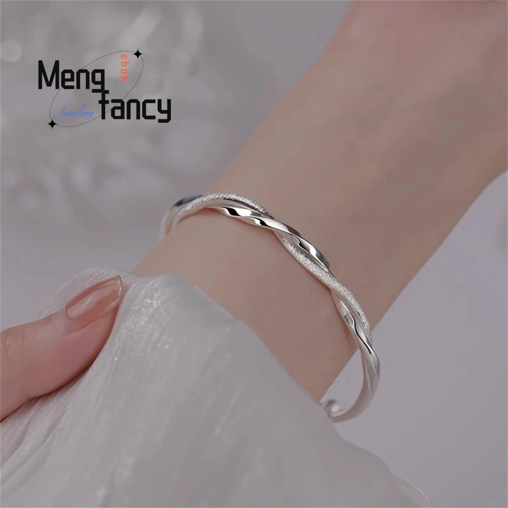 

High - Grade New Mobius Ring Silver Bracelet Couple Gift Fashion Jewelry Handicraft Best Selling Exquisite Elegant Popular Luxur
