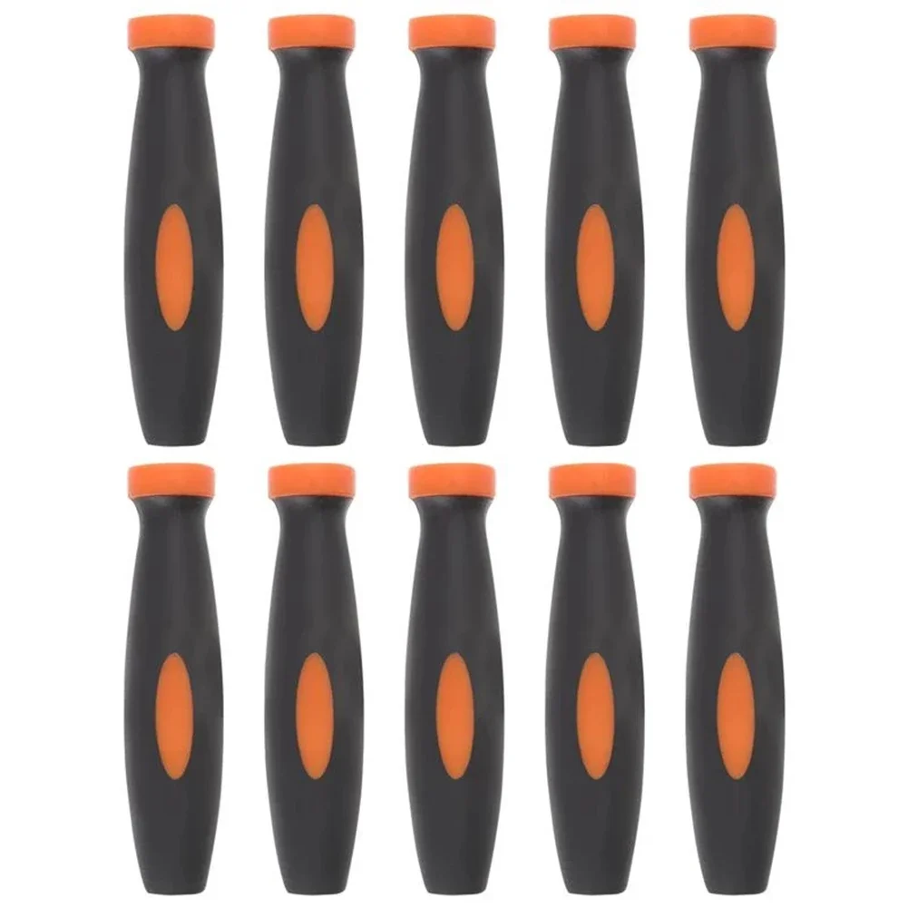 

10pcs Rubber File Handles Durable File Supplies Quick Install 3mm Aperture File Handles Suitable For Woodworking Small Files