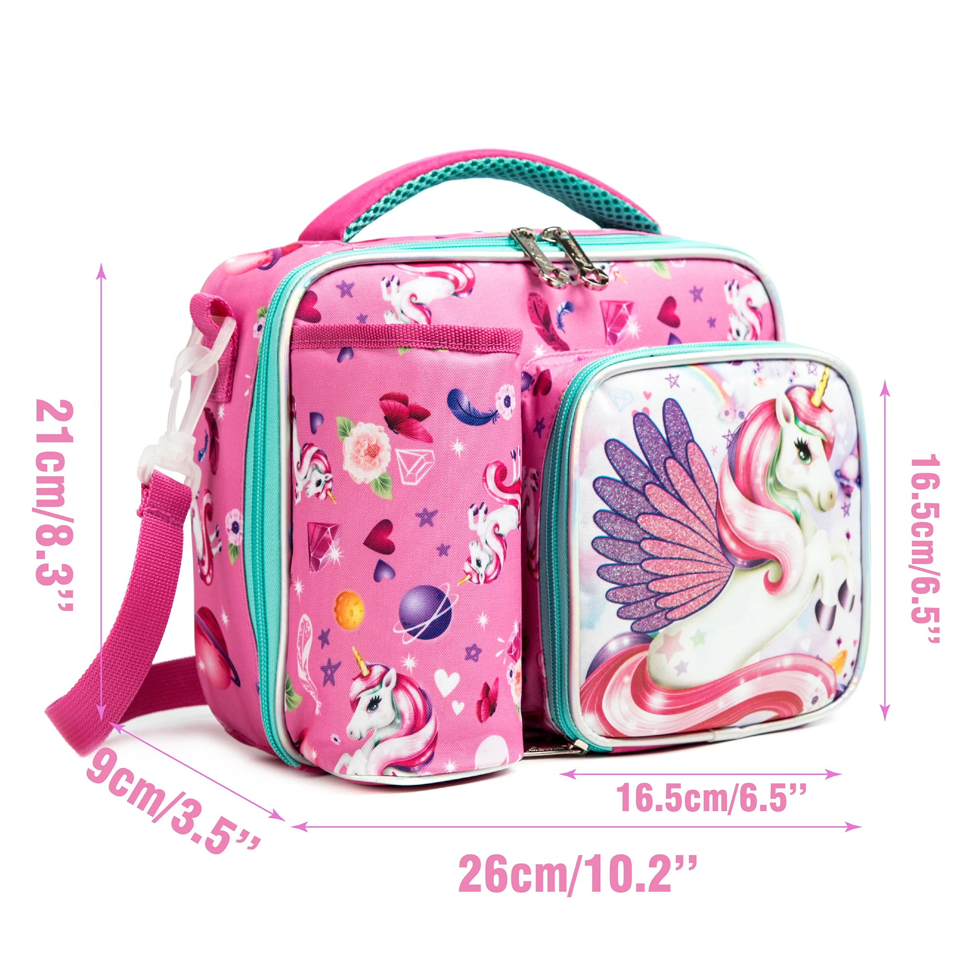 Thermal Bag for Children Lunch Box Unicorn Children\'s Lunch Bags Kid\'s Insulated Bag Reusable Lunch Box Gifts for Girls