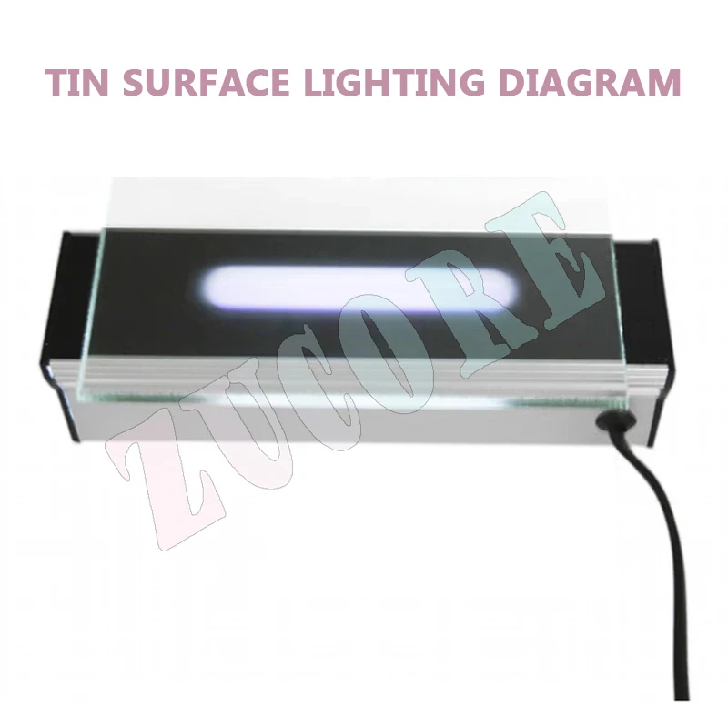 Портативный стеклянный измеритель оловянной поверхности, стеклянная лампа с оловянной поверхностью, передняя и задняя идентификационная лампа, алюминиевый корпус, лампа с оловянной поверхностью