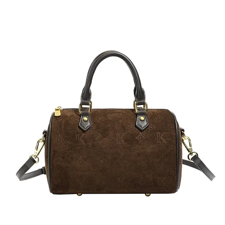 

Зимняя новинка 2026: Винтажная сумка-пуховик с монограммой, регулируемым плечевым ремнем и верхней ручкой, сумка-кроссбоди, шикарная сумка для повседневного использования