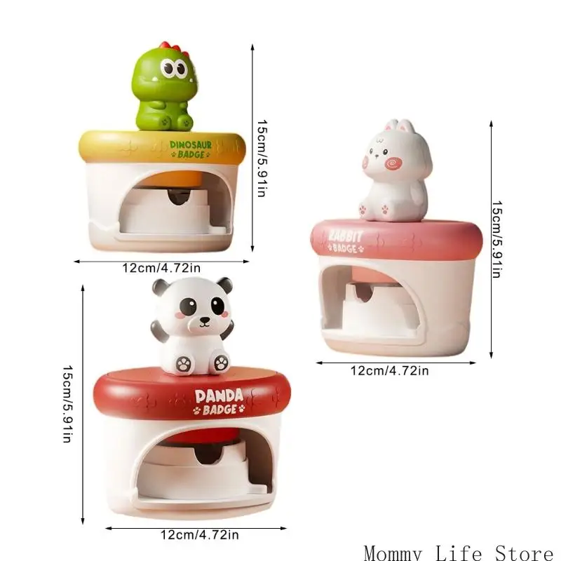 أطفال آلة شارة شارة البلاستيك صانع شادة صانع تعليمية لاستخدام السفر المنزلي