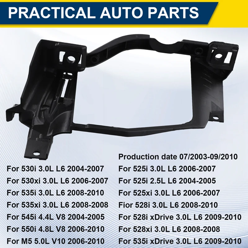 Headlight Mounting Brackets Support Fit For BMW 5 Series E60 E61 525I 528Xi 530I Auto Accessories