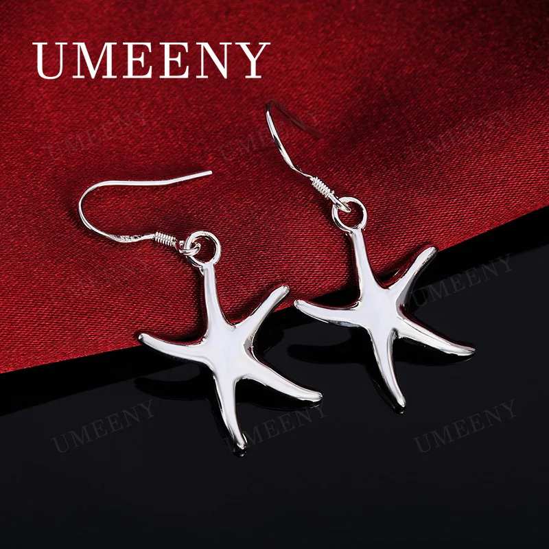 

925 Sterling Silver Delicate Starfish Earrings, Women's Fashion Jewelry, Wedding Accessories, Party Gifts