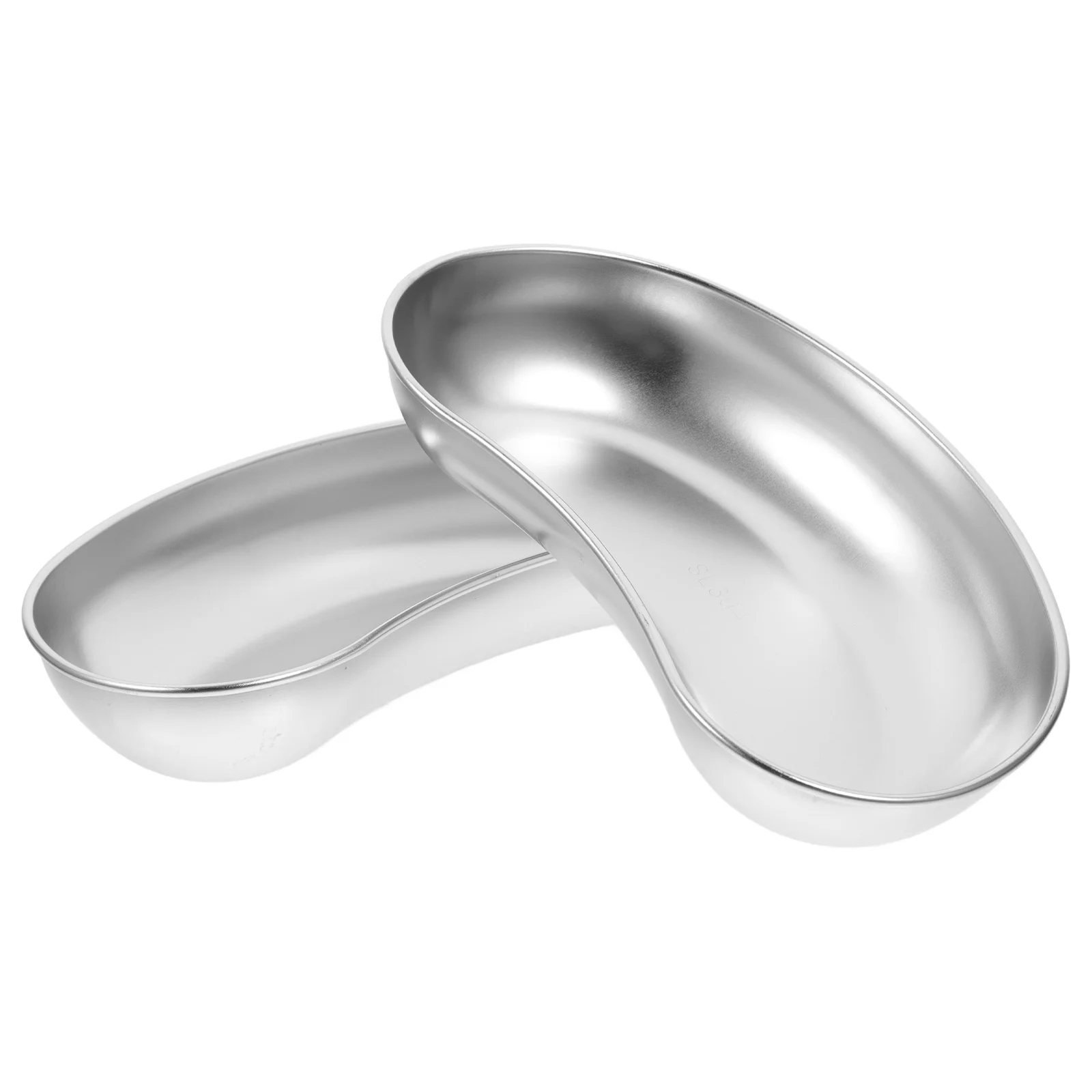 2pcs Stainless Steel Trays Dental Instruments Surgical Trays Emesis Basins Instrument Tray Experiment Trays