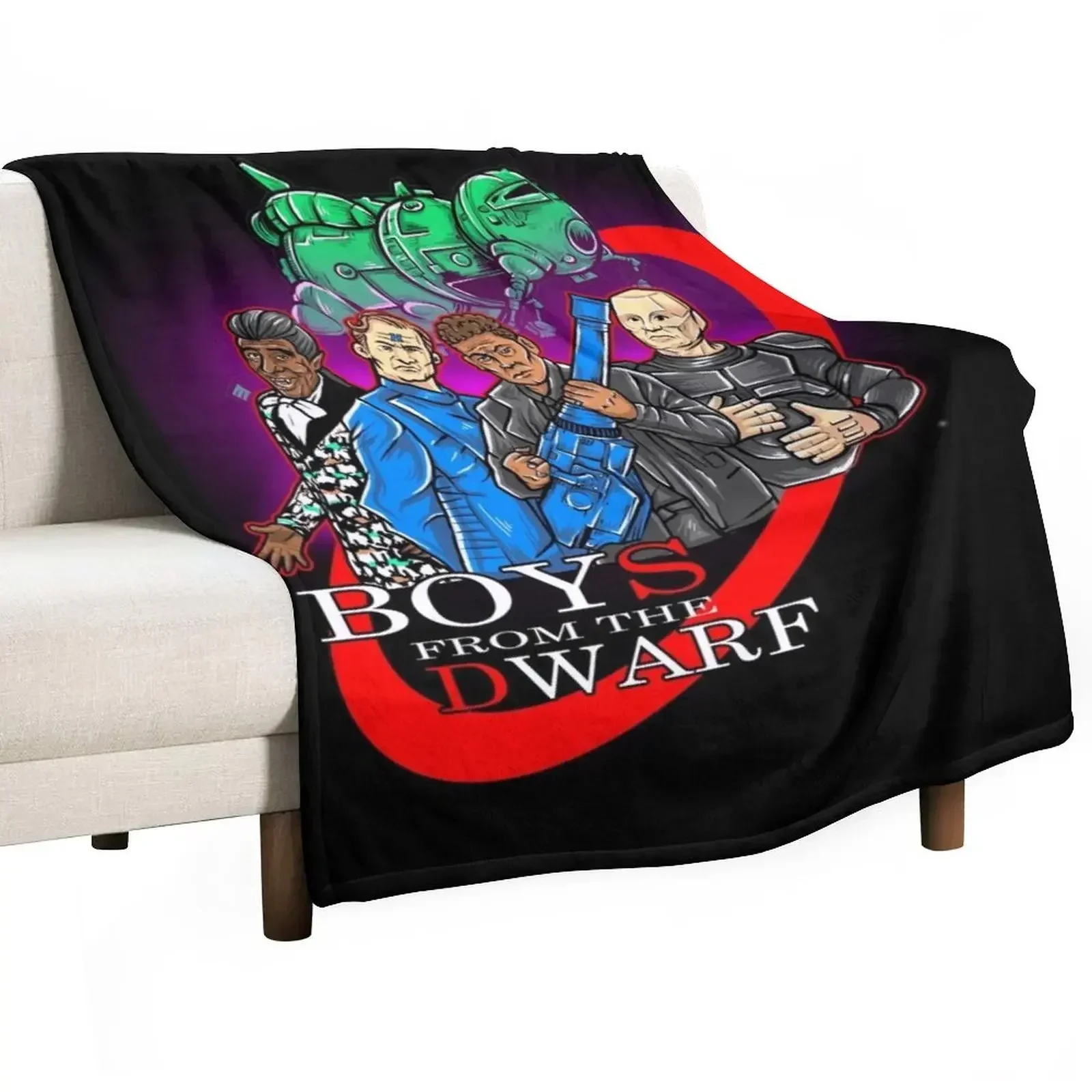 Red Dwarf Boys From The Dwarf StarBug Throw Blanket Single Thermals For Travel Blankets