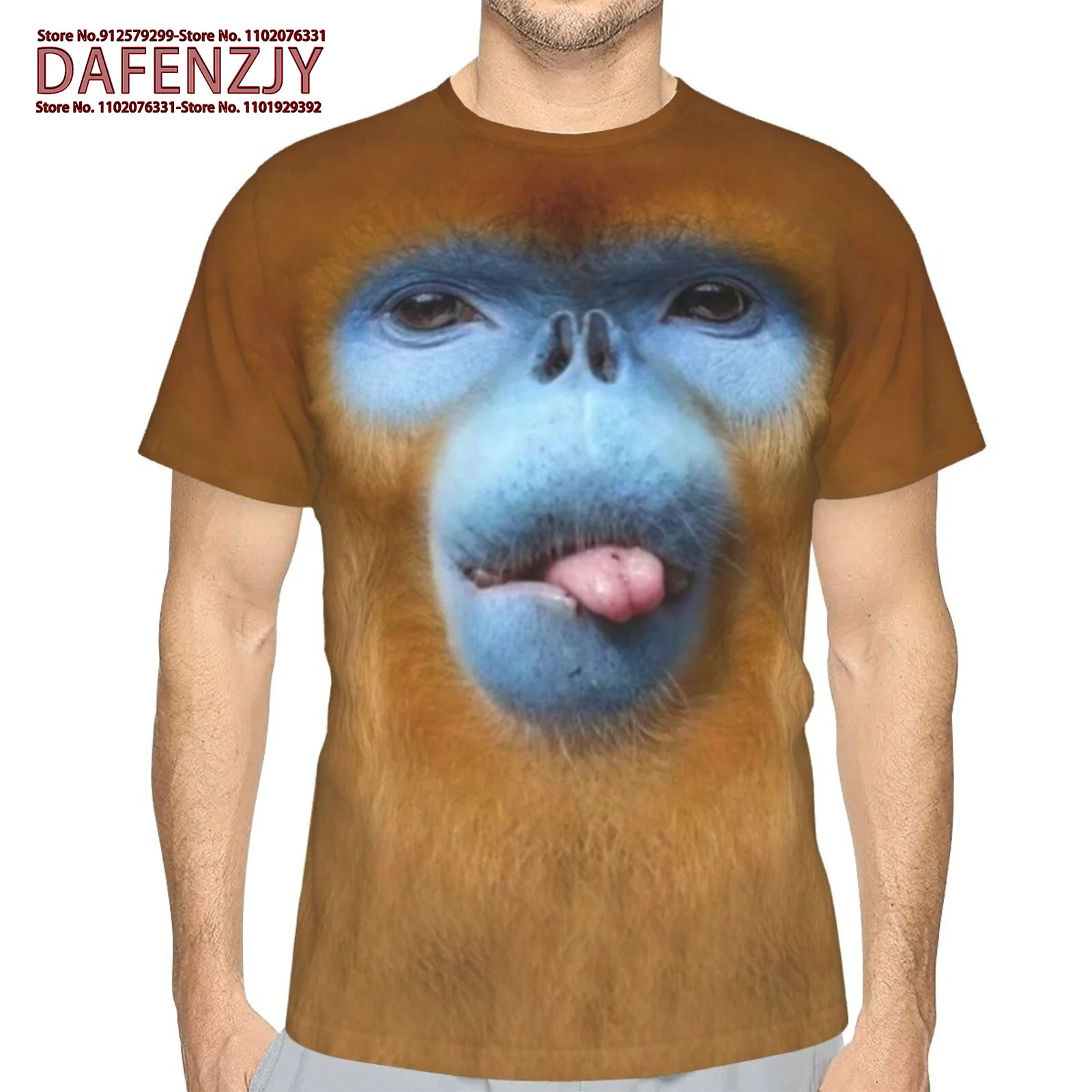 

Men's T-Shirts Fashion 3D Animal Print T Shirts Tops Short Sleeve Casual Summer T Shirt Male Funny Clothes O-Neck Loose Shirt