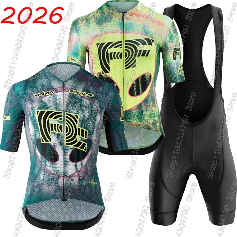 Image of EFFUL 2026 Radsport-Trikot-Set Italien Kurzarm-Radtrikot Ecuador Bekleidungssets Herren Rennrad-Shirts Anzug Fahrrad-Trägerhose MTB