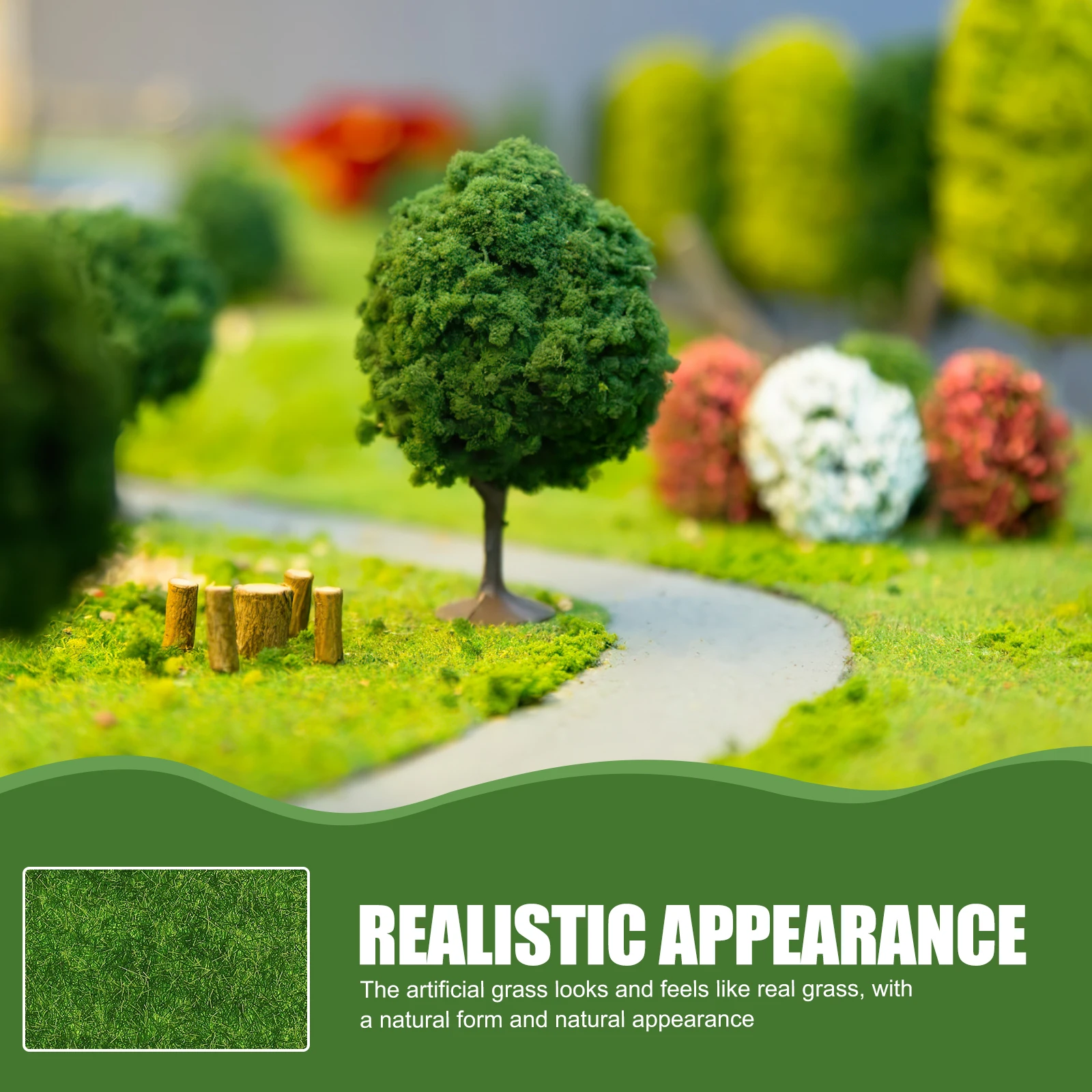 

Synthetic Grass Simulated Moss Decoration Outdoor Rug Artificial Mats Green Fake Squares