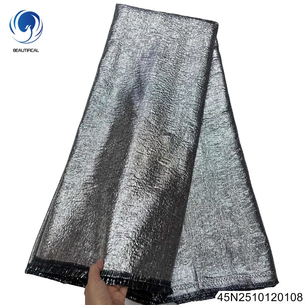 

2025 Новое высококачественное серое французское жаккардовое однотонное кружевное удобное платье для вечеринок и банкетов 45N25101201