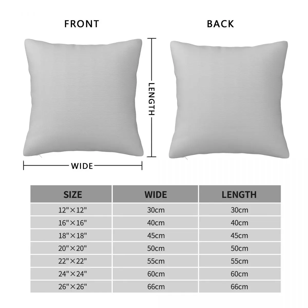 Plain Solid Light Grey Pillowcase Polyester Linen Velvet Printed Zip Decor Pillow Case Room Cushion Cover 45x45