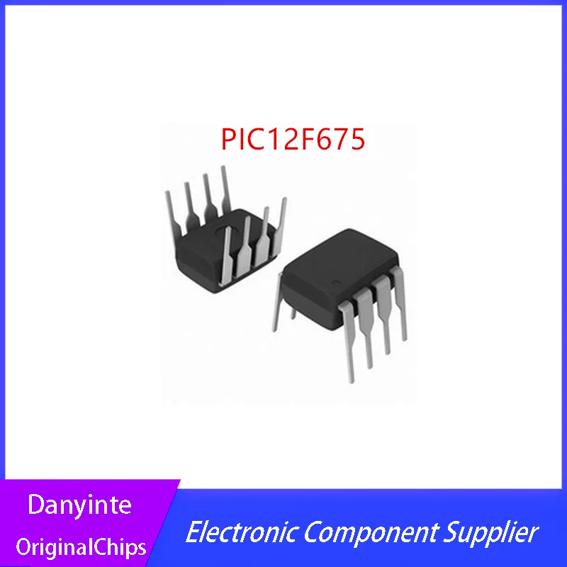 NEW 10PCS/LOT PIC12F675-I/P PIC12F675 12F675 DIP-8   In Stock