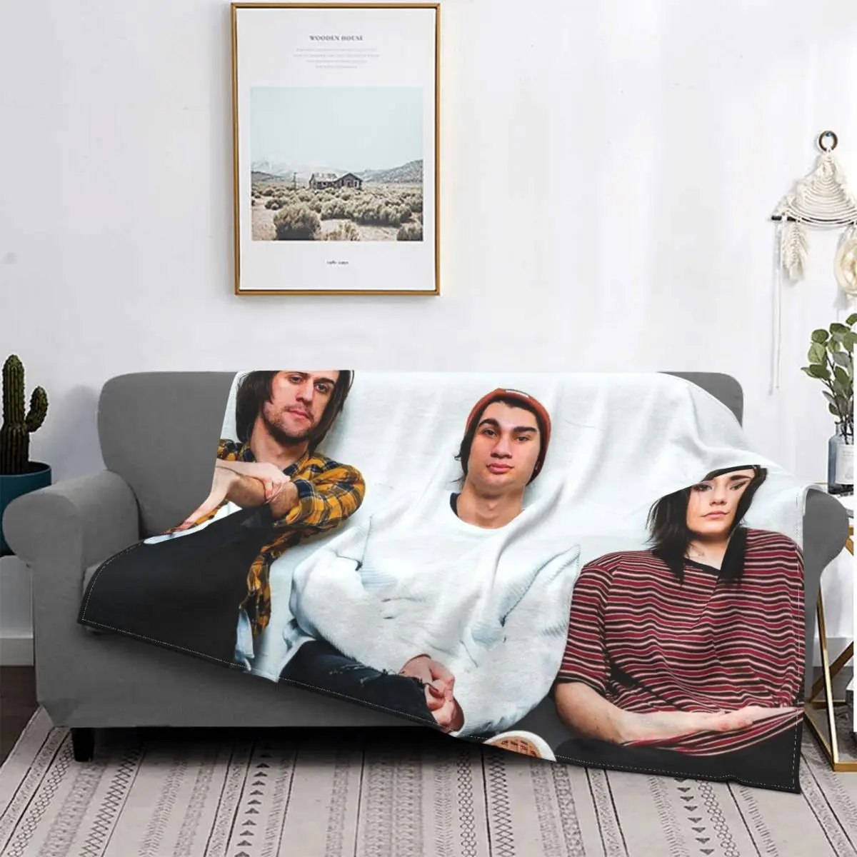 Stand Atlantic Band Blanket Fleece Velvet All Season Cute Thin The Deaf Institute Throw Blankets For Car Plush Thin Quilt