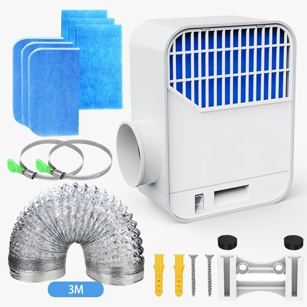 

3-in-1 Electric Dryer Vent Filter Kit with 10ft Hose for Lint & Hair Capture
