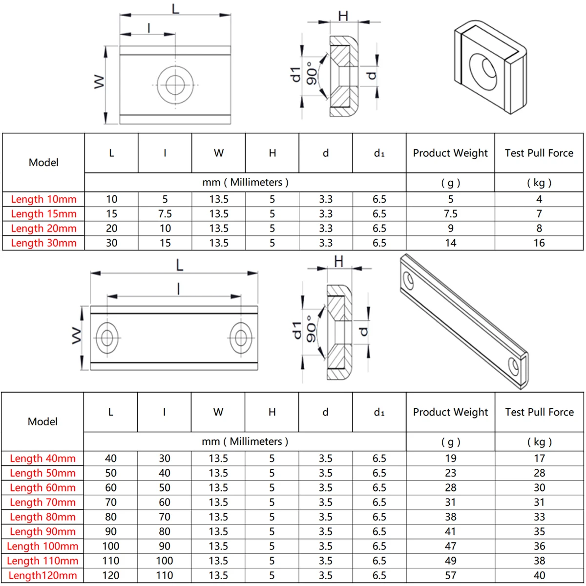 Super Magnetic NdFeB Pot Magnet Rectangular Rare Earth Neodymium Powerful Magnet with Countersunk Hole for Building Fixture Tool