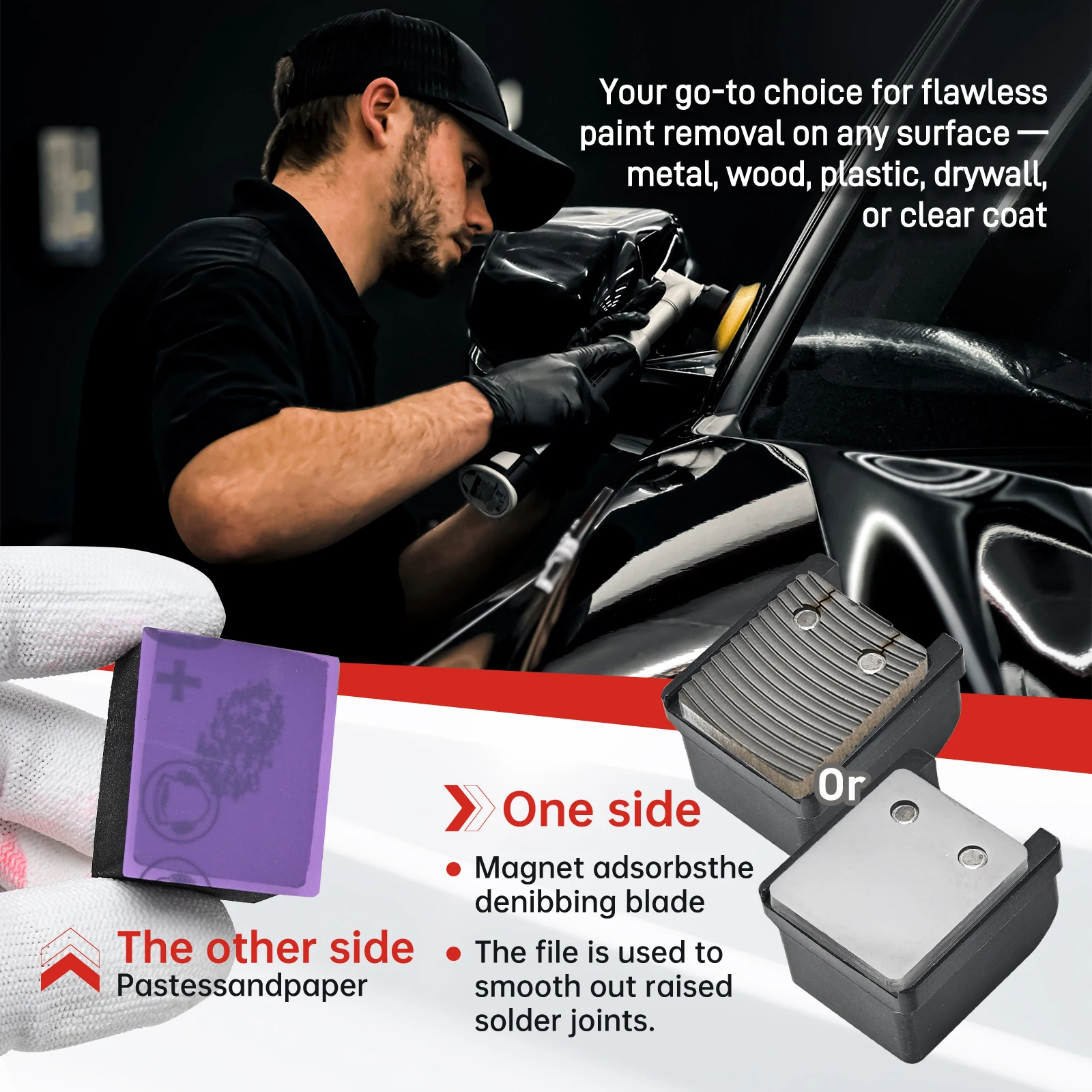 مجموعة شفرات نقطة تلميع السيارة من كربيد التنغستن لإزالة الترهل والمفاصل والبقع، صلبة للغاية لإصلاح البقع