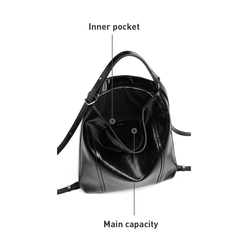 LA FESTIN Original Versatile Backpack for Women y2k Bag 2024 New Large Capacity Shoulder Crossbody Bag School Bag Messenger Bag