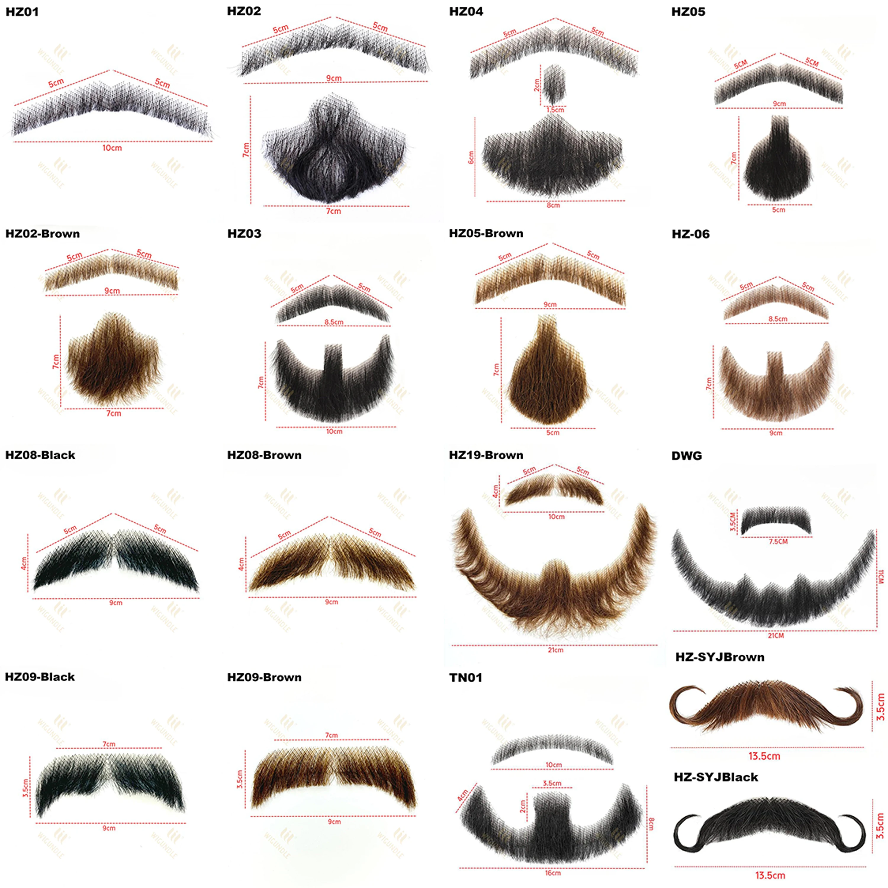 Picture 3: Lace Beard Fake Moustache For Men Mustache Hand Made By Real Hair  Cosplay Synthetic Lace Invisible Beards