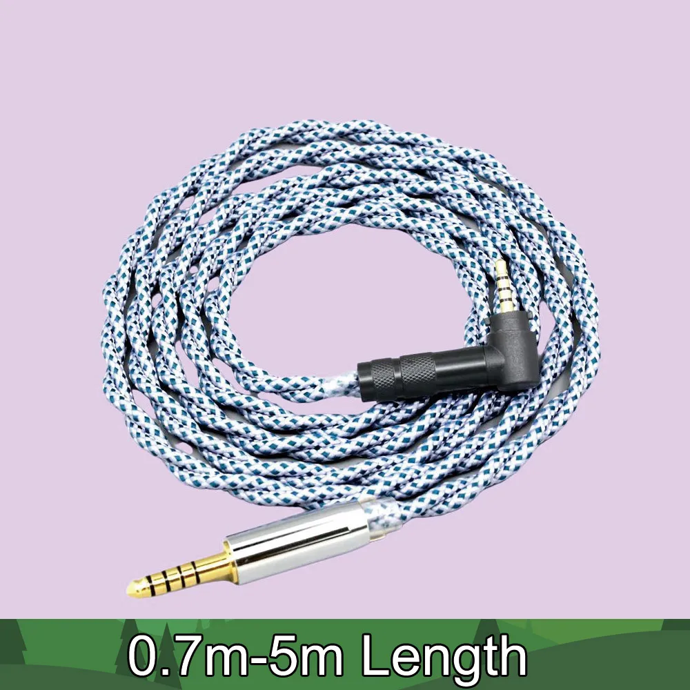 

99% Pure Silver OCC Shielding Earphone Cable For Fostex T50RP 50TH Anniversary RP Stereo Mix Graphene Headphone 8667