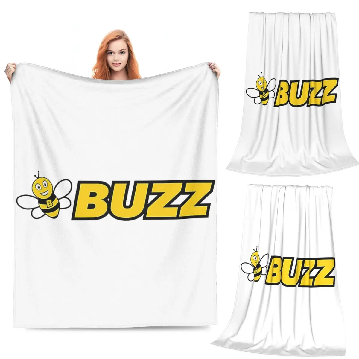 

Buzz Airline Ryanair Group Blankets Flannel Sofa Throw Blanket Multi-function for Home Bedroom Travel Throws Bedspread Quilt