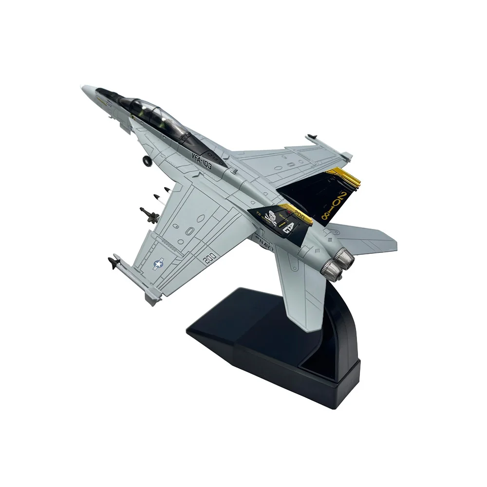 Super Hornet Strike Fighter Plane Toy, 1:100 Escala, F-18, F18, VF103, Aviões a Jato, Metal Militar, Modelo Diecast, Coleção Presente