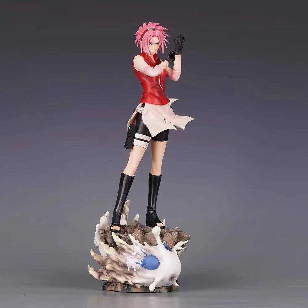 35cm nova naruto anime figura haruno sakura periferia pvc modelo cena estátua decoração de mesa ornamentos presentes aniversário brinquedos