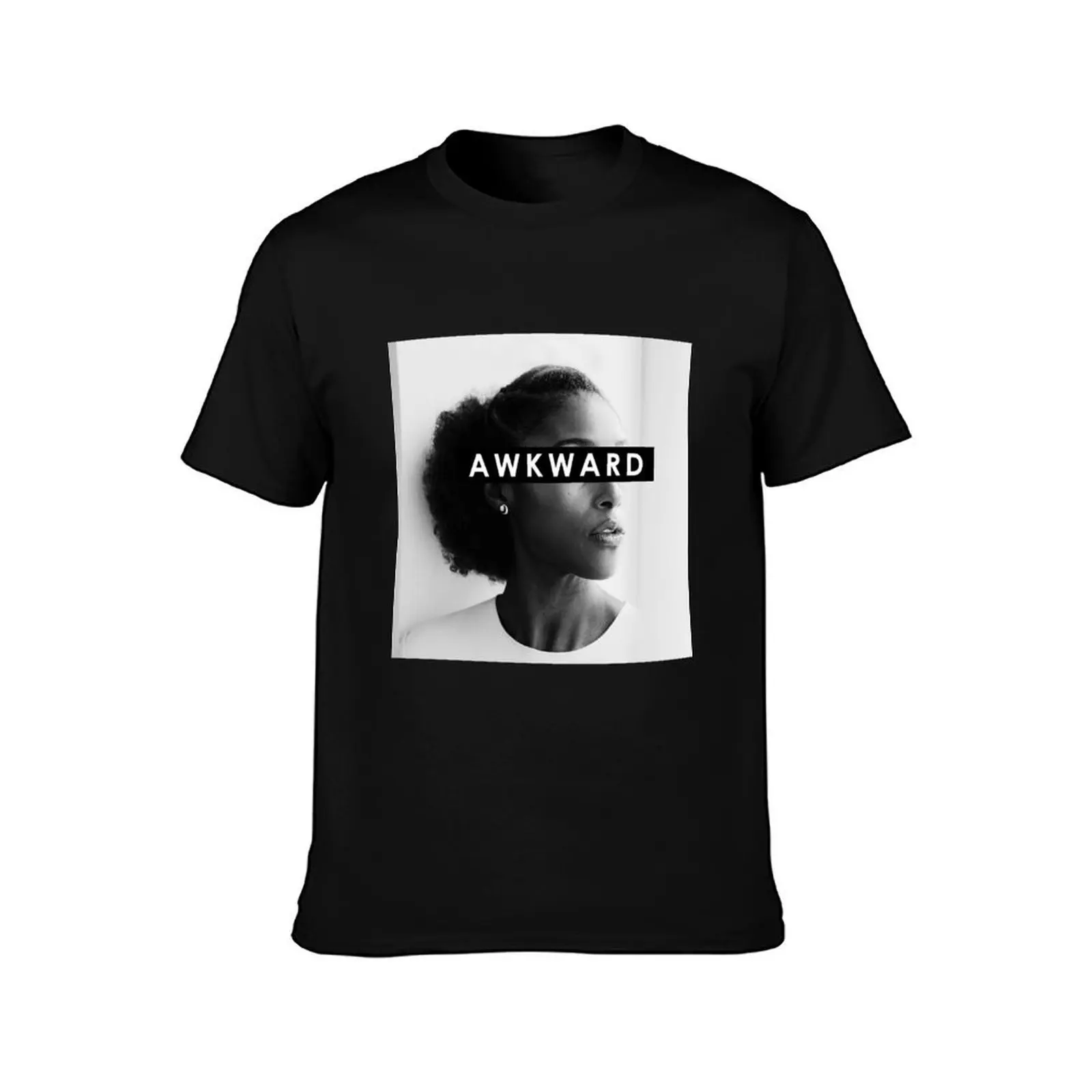 Awkward Blk Girl T-Shirt man t shirts for men casual T-Shirt