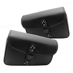 Retro Cruise Motorcycle PU Swingarm Bag Side Saddlebag For Harley Sportster Swing Arm Bags Motorcycle Day Trip Tool Bag