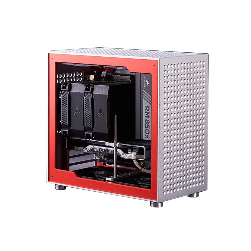 

2025 hot sale Custom Pc Micro Atx case Desktop Computer case Pc Transparent Front Panel with SFX Power