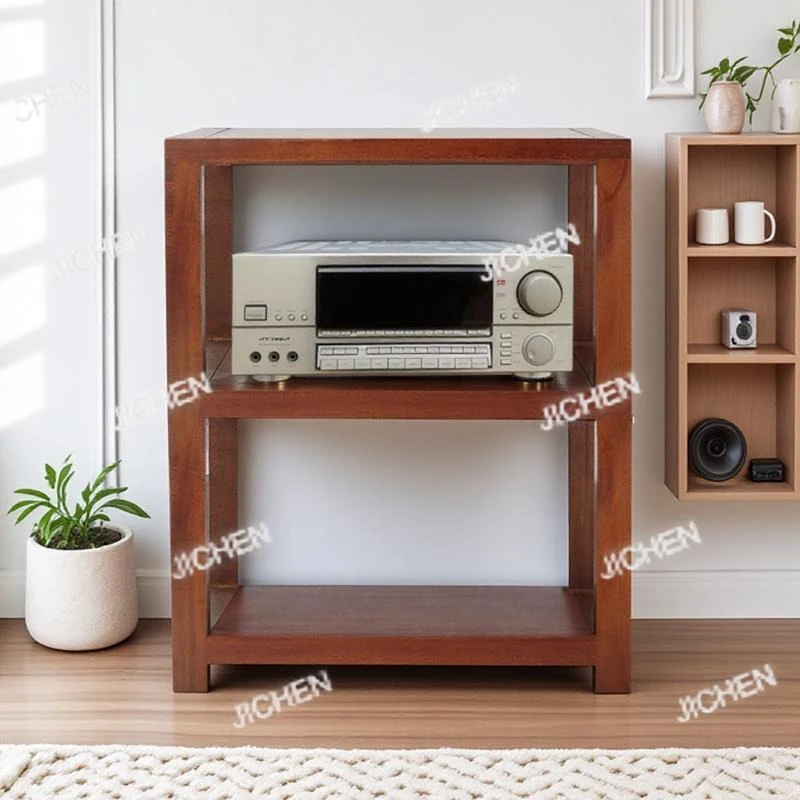 

Amplifier rack, solid wood cabinet, audio rack, home retro bookshelf, floor stand, speaker stand, amplifier cabinet