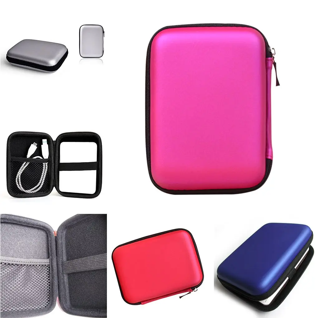 2 5 Inch HDD Bag External USB Hard Drive Disk Carry Mini USB Cables Case Cover Pouch Earphone Bag for PC Laptop Hard Disk Case