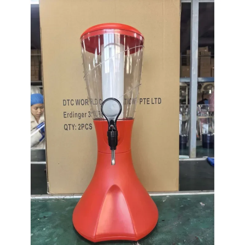 3.5L 4L Beer Dispenser Tower Craft Wine Cannon Keg Machine for Home Bar Party Soda Juice Coke Sprite Pouring System Stainless
