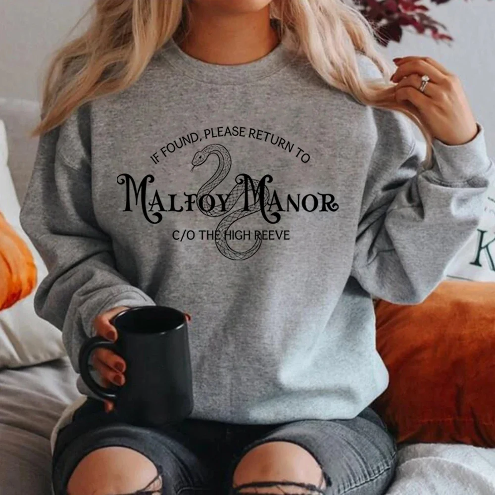 Malfoy Manor Bookish Sweatshirt Ark Academia Dramione Shirt Dramione Fanfiction AO3 Merch Langarm-Pullover Tops Fangeschenk – Detail 12