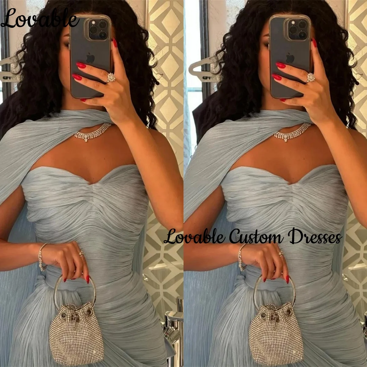 Dubai Abito da sera di lusso A-Line Split Sweetheart Abiti da cerimonia formale Lunghezza pavimento Cerniera con volant Abiti da festa Cap