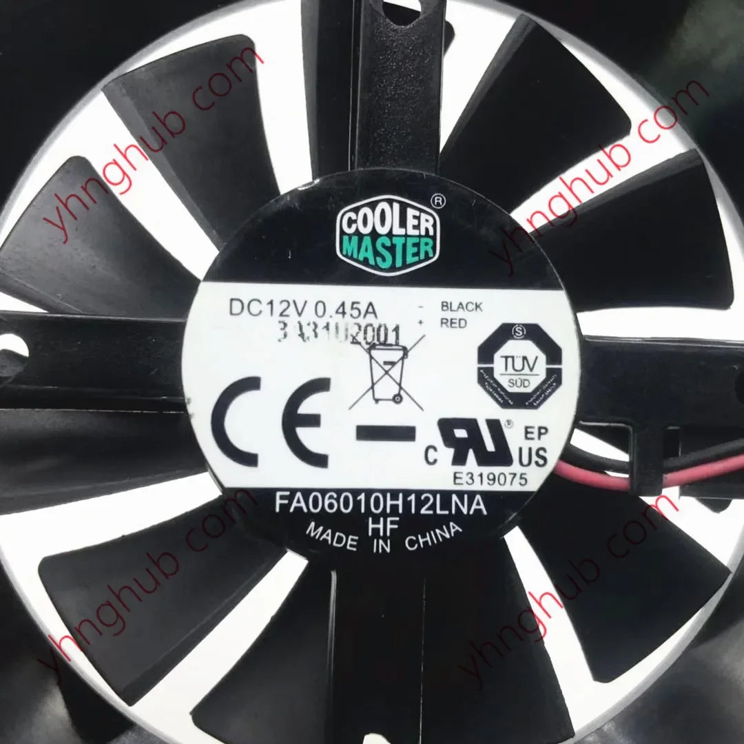 Cooling Master FA06010H12LNA DC 12V 0.45A 78X78X11mm مروحة تبريد خادم سلكين