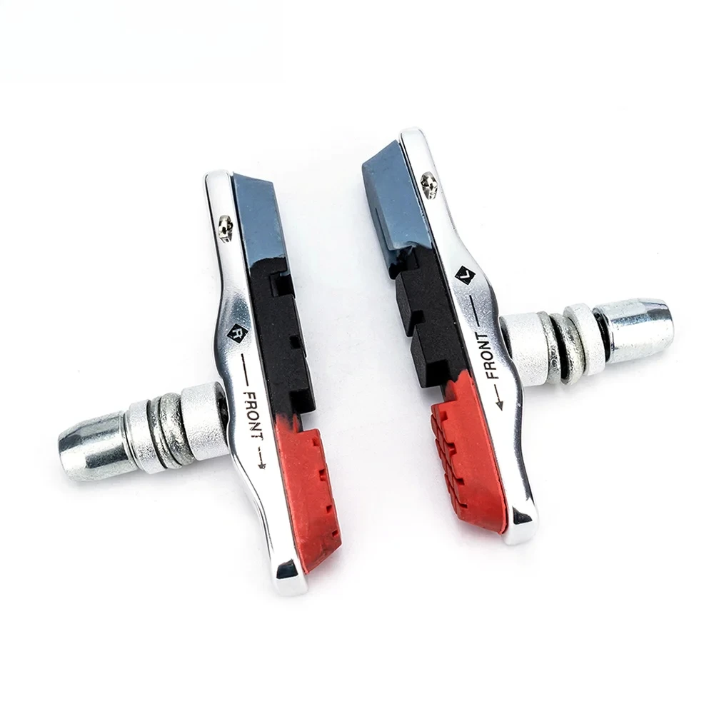 Pastilhas de Freio para Bicicleta de Montanha, Bloco de Borracha Durável, Sapatos de Freio Anti-Resistência, Pastilhas de Freio V-Brake, 1 Par