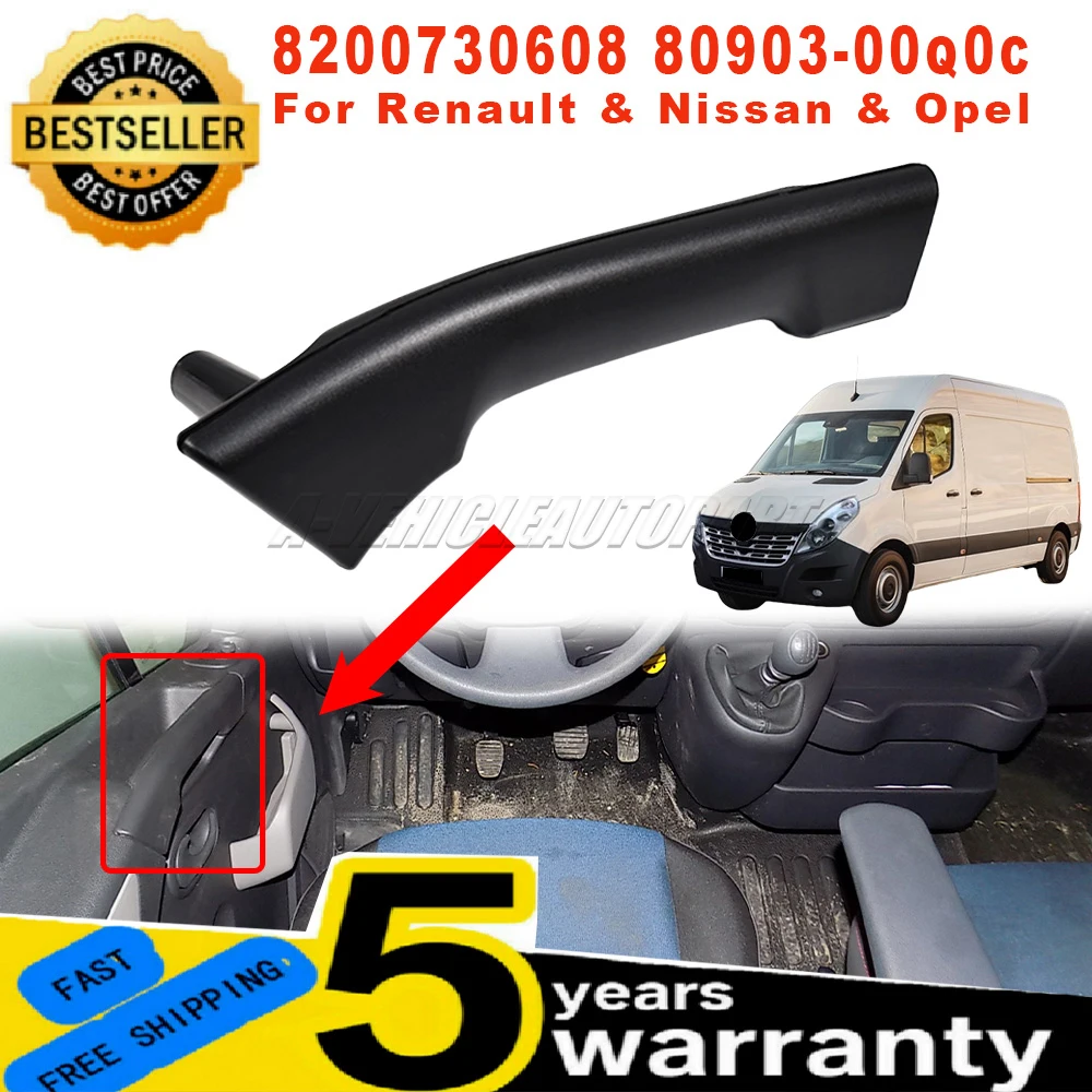 

Для Renault Master III Nissan NV400 Opel Movano B 1 шт. новый автомобиль передняя левая внутренняя дверная ручка черный ABS 8200730608 80903-00q0c