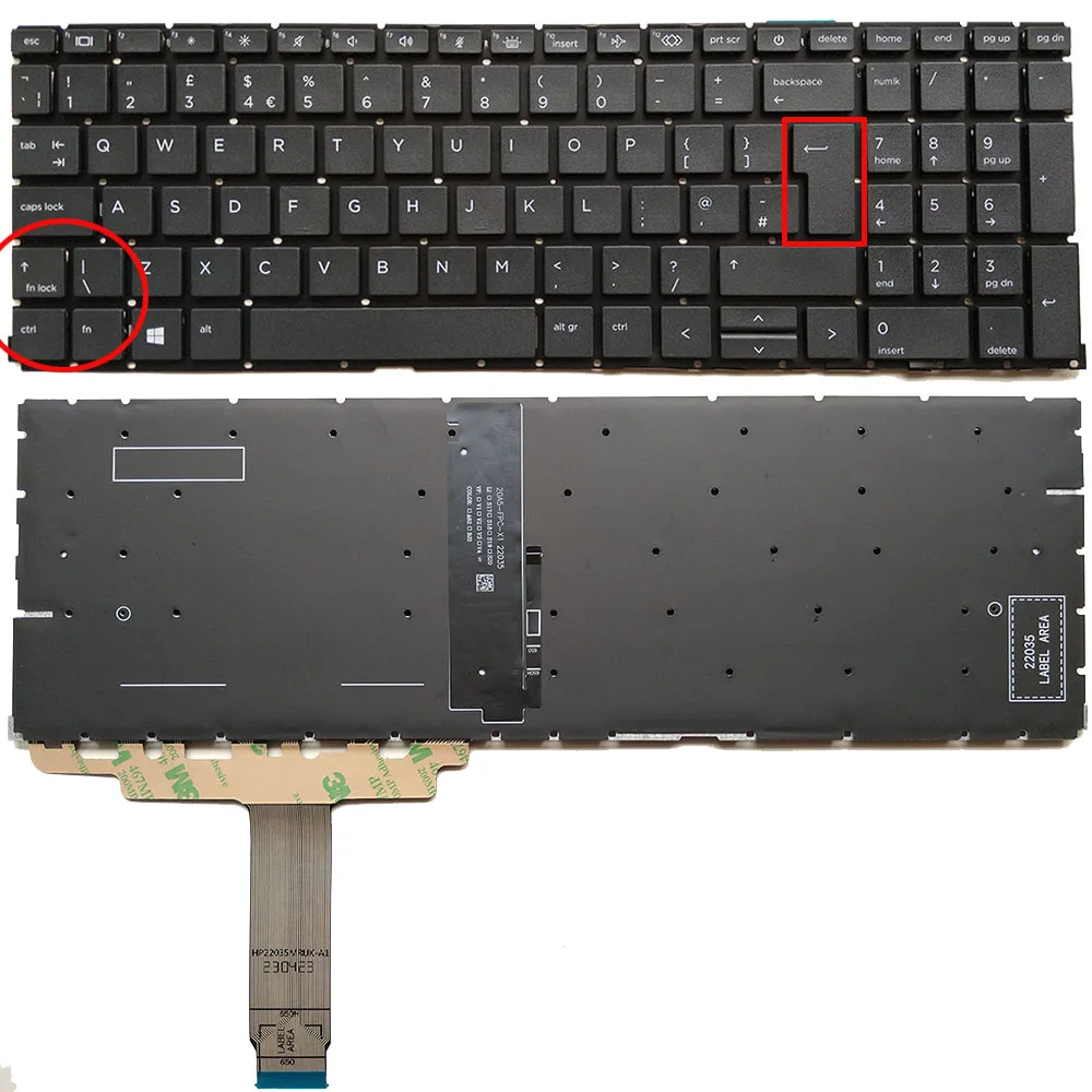 Клавиатура для ноутбука HP ProBook 650 G8 650 655 G9 450/455/455R G8 G10 ZBook Power G7 G8 G9 Мобильная рабочая станция