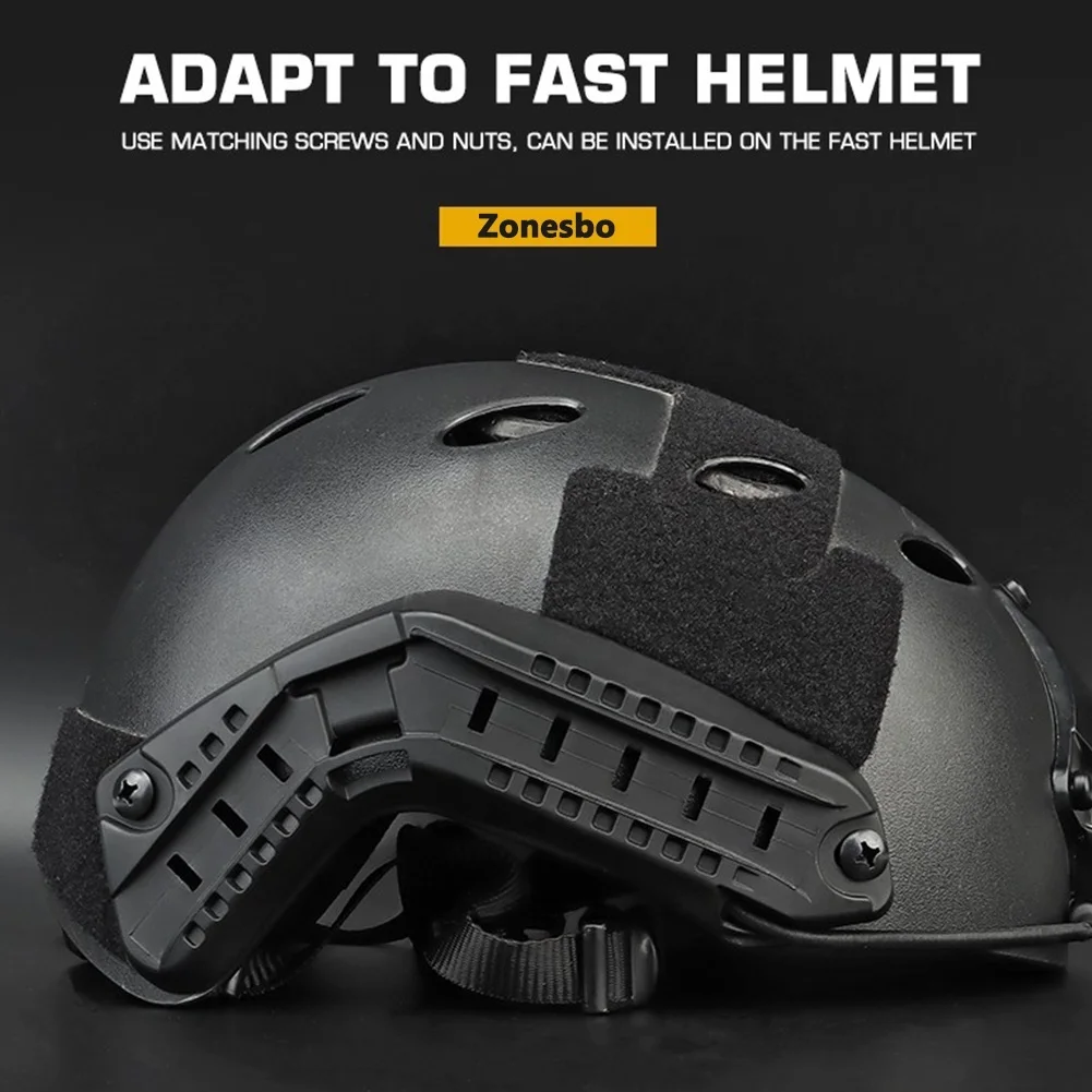 Casco Airsoft con liberación rápida y rieles Picatinny laterales - imagen 2