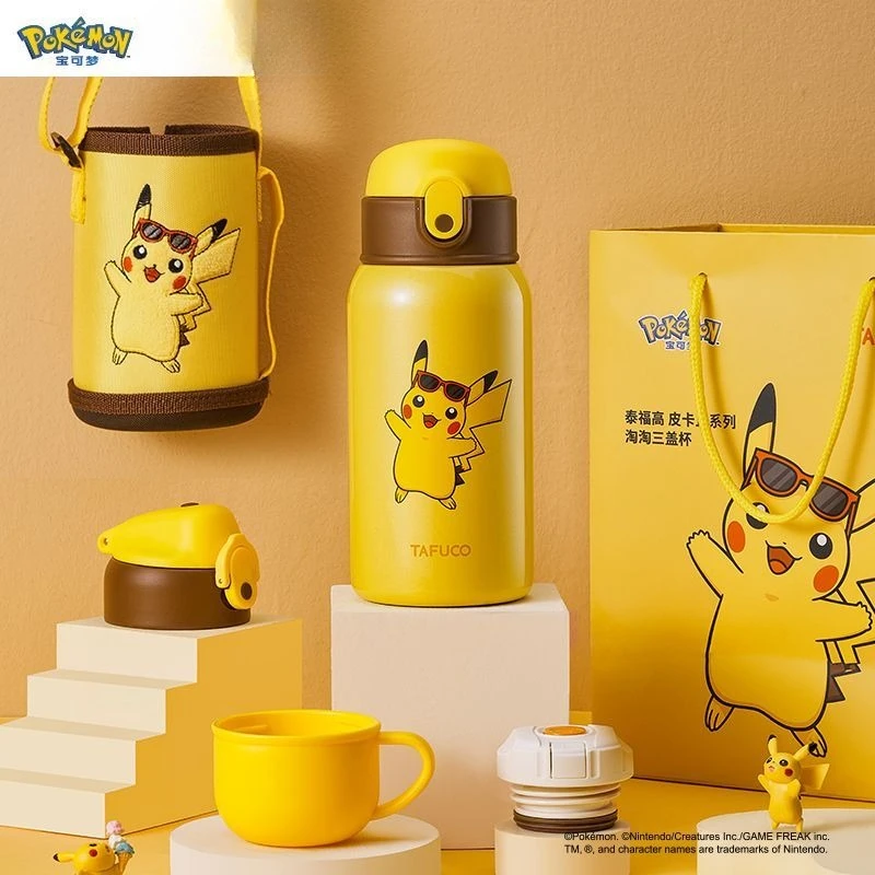 

Japan Tafuco Pikachu 316 Stainless Steel Thermos Cup Portable for Outdoor Use, Kids Cup & Student Water Bottle for Girls