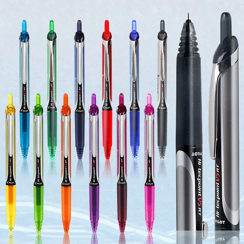 Japan Pilot Hi-tecpoint Bxrt-V5 Colored Gel Pen Retractable Gel Ink Pens for Writing Sign Office School Stationery Supplies