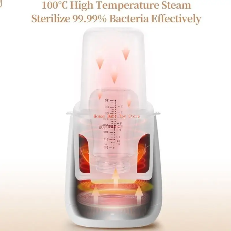 Calentador biberones J0PF con apagado automático, mantiene leche tu bebé a temperatura perfecta en todo momento