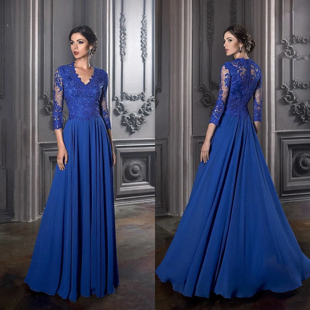 Xanh Dương Mẹ Của Cô Dâu Váy Đầm Cho Đám Cưới Đầm Vestido De Festa De Casamento Invitada Boda Năm 2022 Mẹ Của Cô Dâu đầm Plus Kích Thước