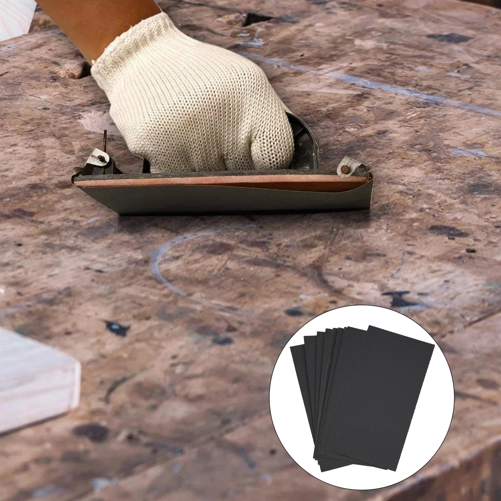 10 個サンドペーパーウェットドライ 600/800/1000/1200/1500/2000/2500 グリット金属ガラスセラミック木材研磨と研削サンドペーパー