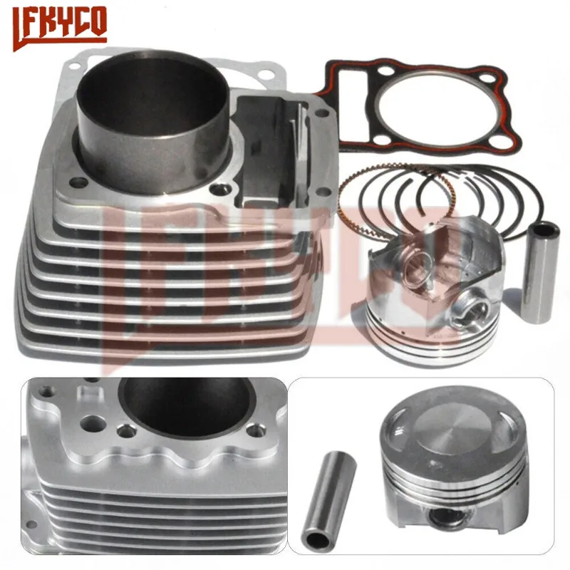 250CC 67mm sworzeń 16mm zestaw uszczelek tłoka cylindra do Italika DM250 Zongshen Honda CG250 CG 250 silnik motocyklowy akcesoria