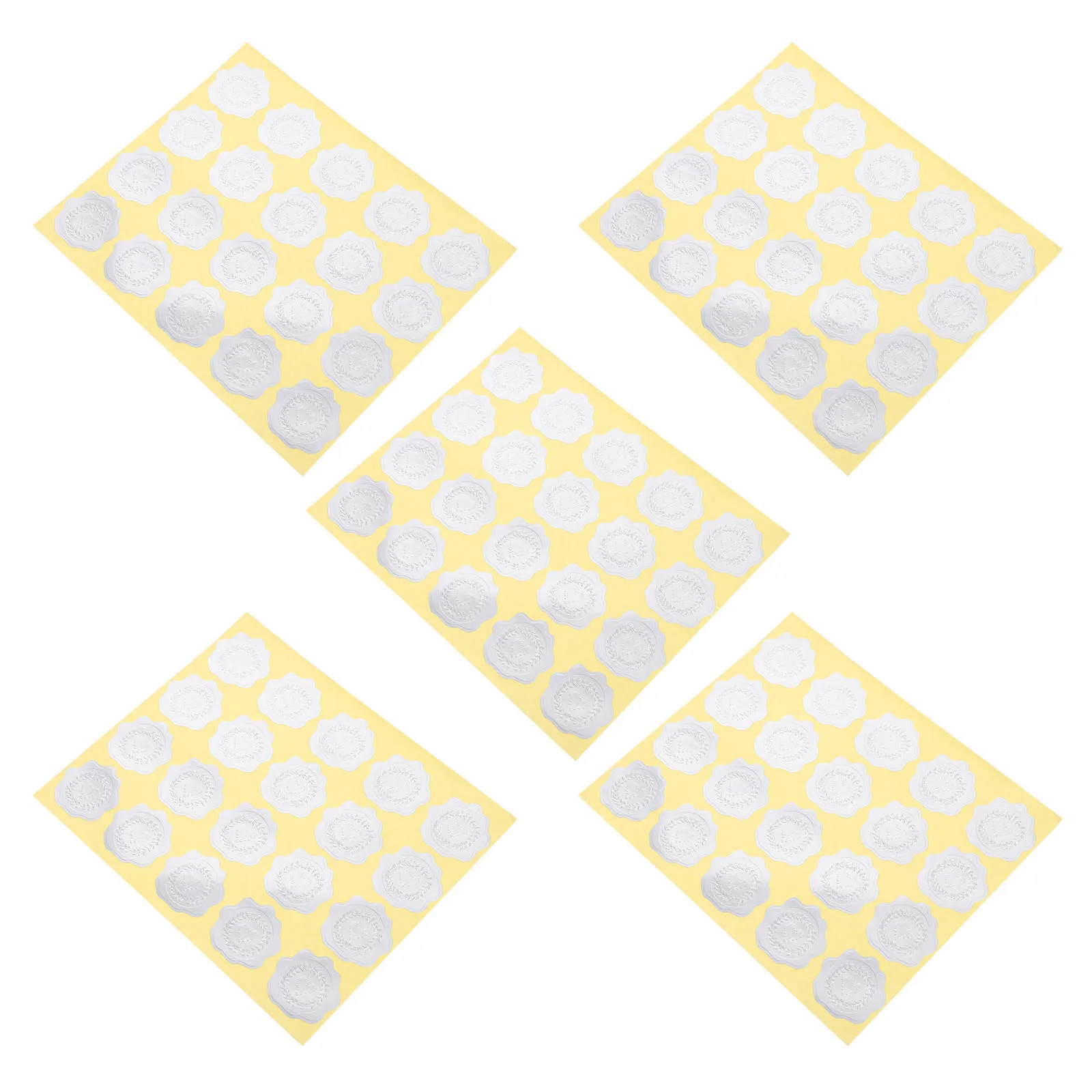 

Colored Seal Sticker Scrapbooking Envelope Sealer Stickers Silver Decals for Seals