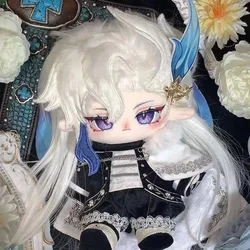 20CM Anime Genshin Impact Neuvillette Cosplay Cartoon Short Plush Body doll Plushies Xmas Gift Handsome Cotton Figures Pillow