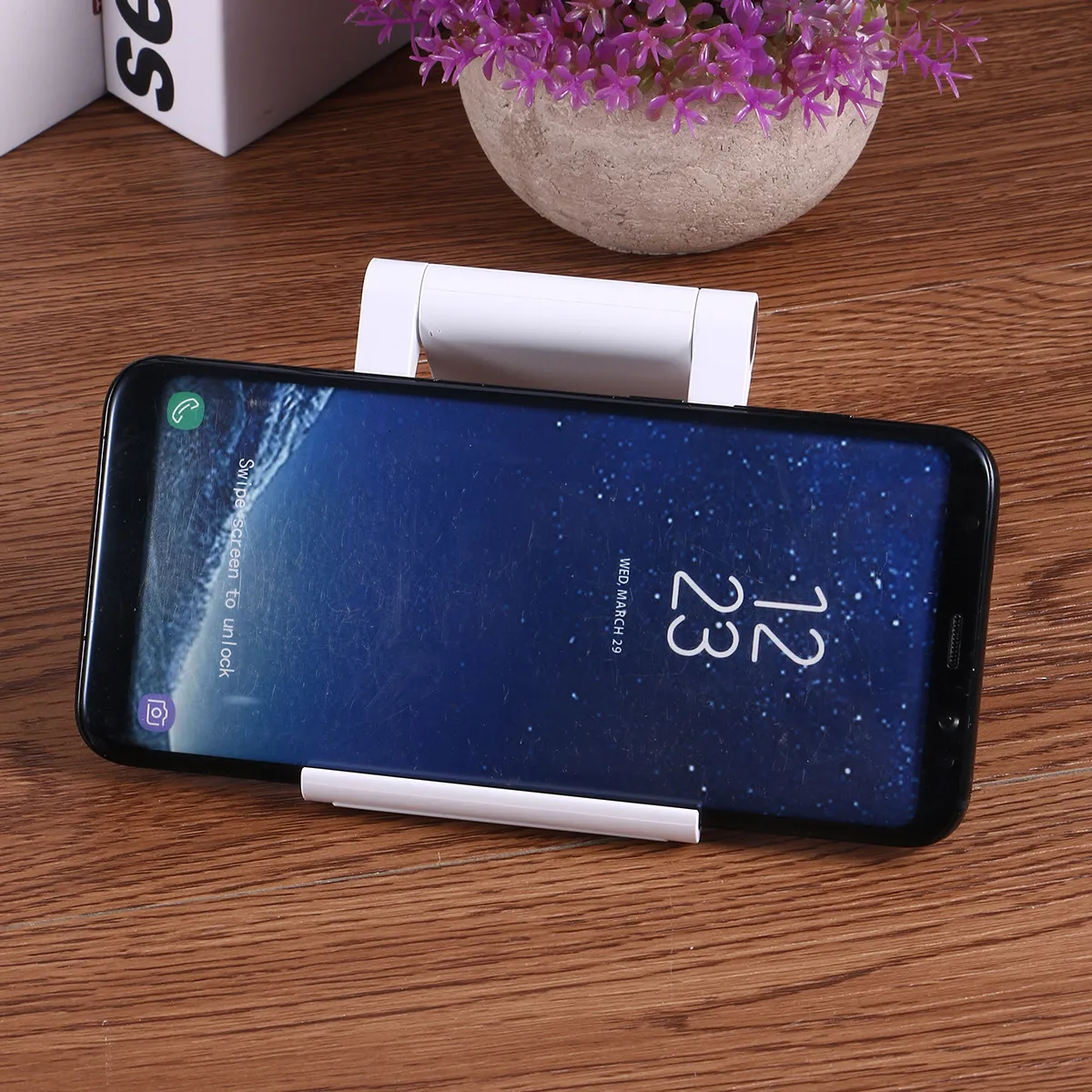 Functional Adjustable Tablet Desktop Stand Holder Office Desk Phone Stand For Office Worker Foldable
