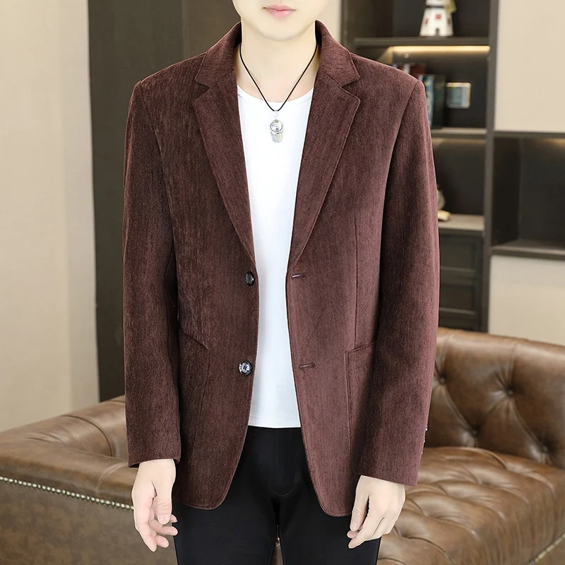 2024 High quality new fashion handsome fashion casual suit coat spring autumn two button slim fashion handsome single west